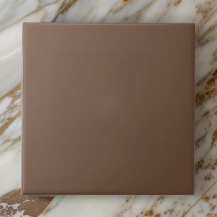 Modern Cozy Solid Colour Bison Brown Tile