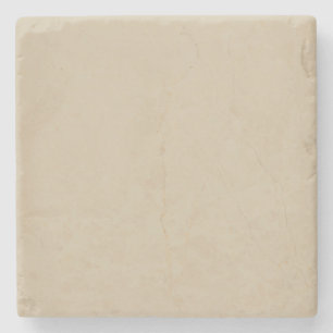 Modern Cream Ivory Customizable Stone Coaster