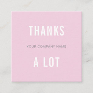 Modern Cream Thank You Biz Pro Note Card