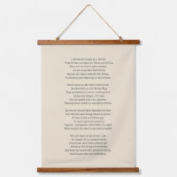 Modern Cream Typewriter Your Custom Poem 