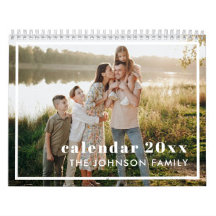 Modern Create Your Own Personalized 2025 Photo  Calendar
