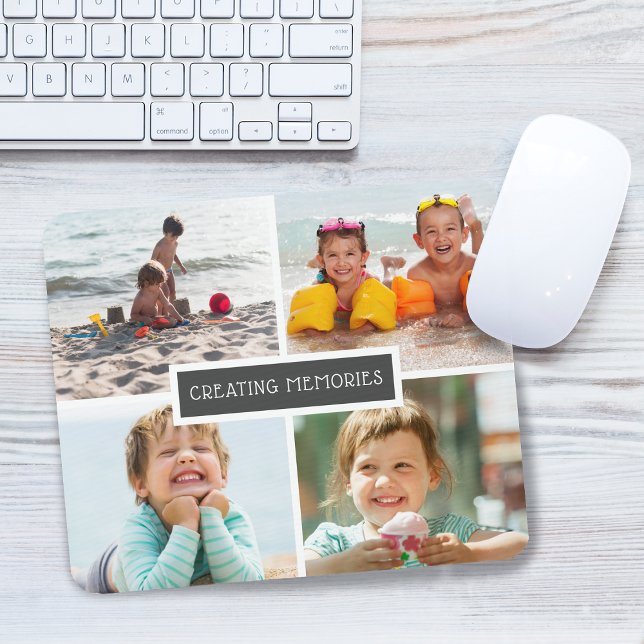 Modern Creating Memories Family Photo Collage Mouse Pad (Modern Creating Memories Family Photo Collage Mouse Pad)