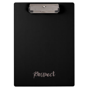 Modern, creative, cool, trendy design of Respect Clipboard