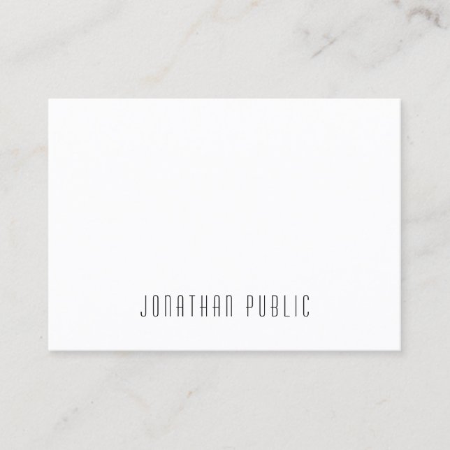 Modern Creative Minimal Design Professional Trendy Business Card (Front)