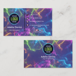  Modern Creative Pro– Neon Opal Gemstone Card