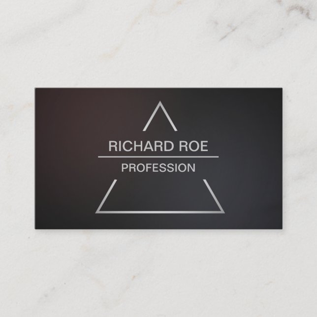 Modern Creative Professional Dark Business Cards (Front)