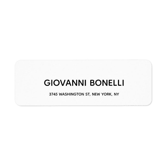 Modern Creative Professional Plain Black White (Front)