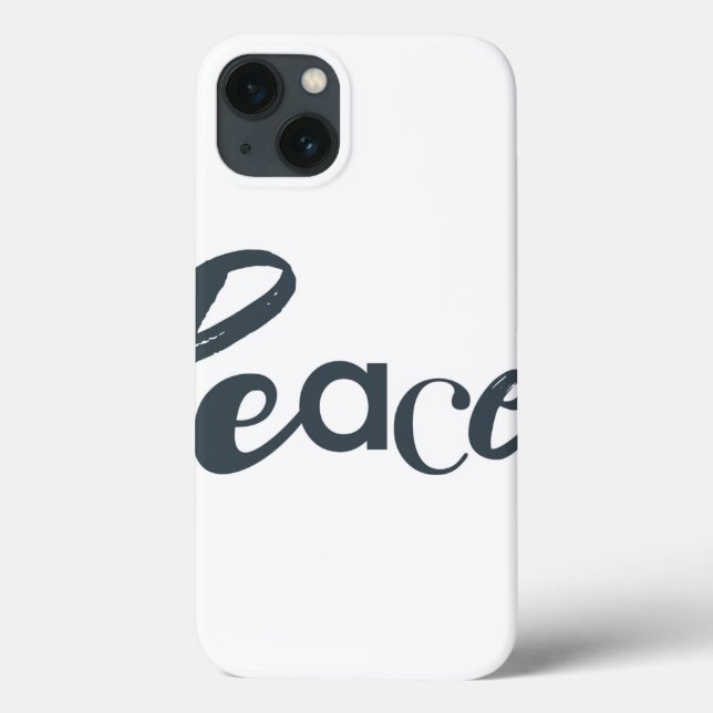 Modern, creative, urban, simple design of Peace Case-Mate iPhone Case (Back)