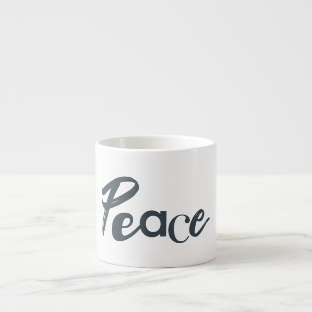 Modern, creative, urban, simple design of Peace Espresso Cup (Front)
