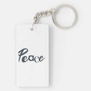 Modern, creative, urban, simple design of Peace Keychain