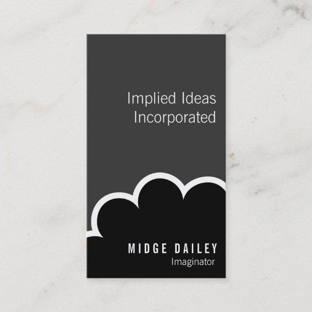 Modern Creative Visionary Innovation Business Card (Front)