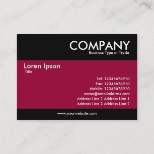 Modern - Crimson Maroon Business Card