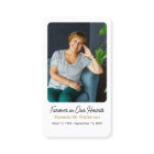 Modern Cross Photo Funeral Memorial Prayer Card