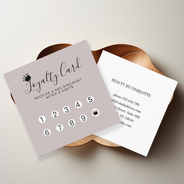 Modern, Crown 10-card loyalty Business Card (Creator Uploaded)