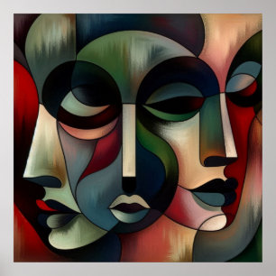 Modern, Cubism, Abstract, Art, Poster