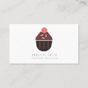 Modern Cupcake Baking Cake Decorator Sprinkles Business Card