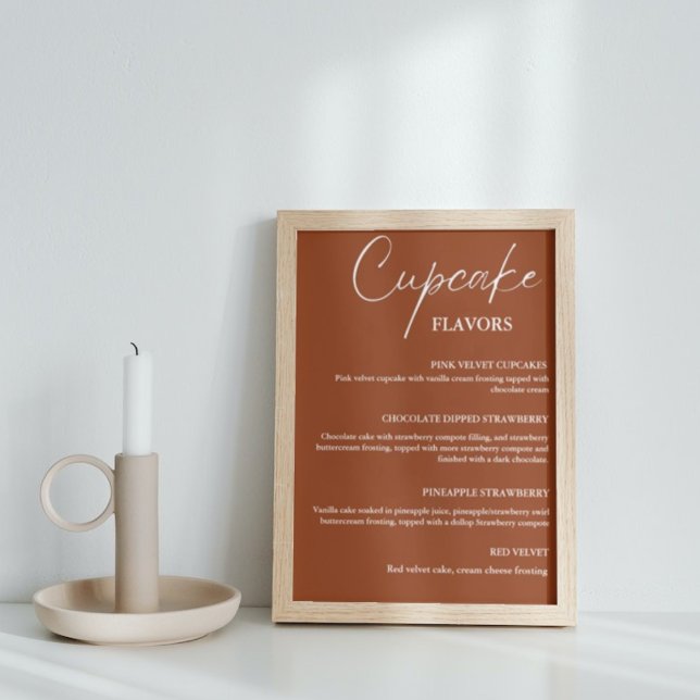 Modern  Cupcake  wedding menu sign dessert sign (Creator Uploaded)