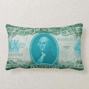 Modern Currency V Lumbar Pillow