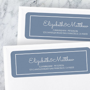 Modern Cursive Script on Frame Return Address