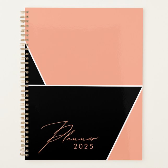 Modern Custom Abstract Stylish trendy Planner  (Front)