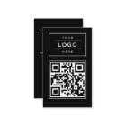 Modern Custom Black Business Logo QR Code
