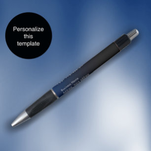 Modern Custom Blue Gradient Business Promotional Pen
