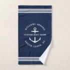 Modern Custom Boat Name Welcome Aboard Nautical