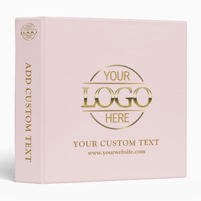 Modern Custom Branded Corporate Business Logo  Binder (Front/Spine)