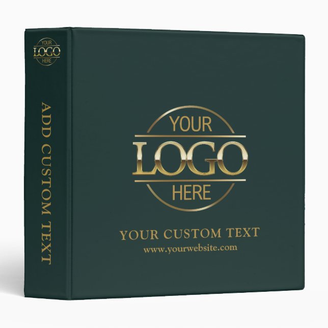 Modern Custom Branded Corporate Business Logo  Binder (Front/Spine)