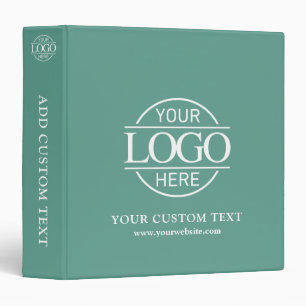 Modern Custom Branded Corporate Business Logo Binder
