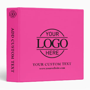 Modern Custom Branded Corporate Business Logo Binder