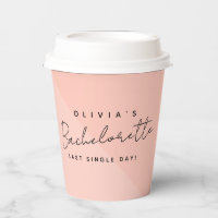 Modern Custom Bride Name Bachelorette Party Pink