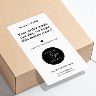 Modern Custom Business Box Seal Label