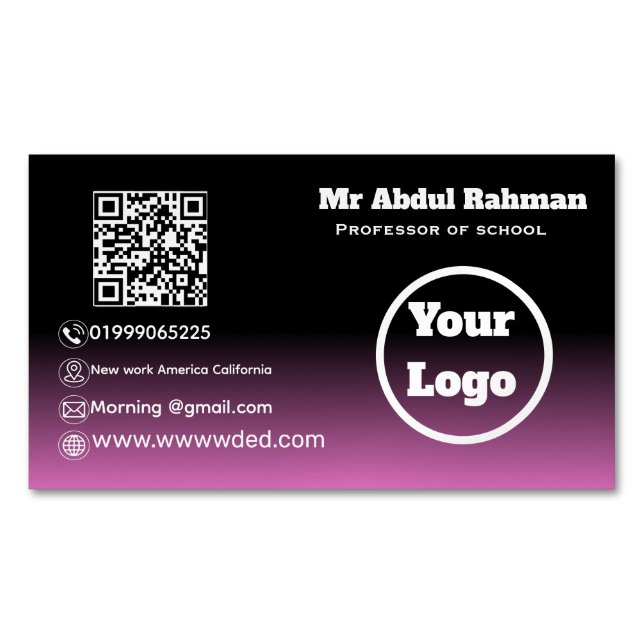 Modern Custom Business Card (Front)