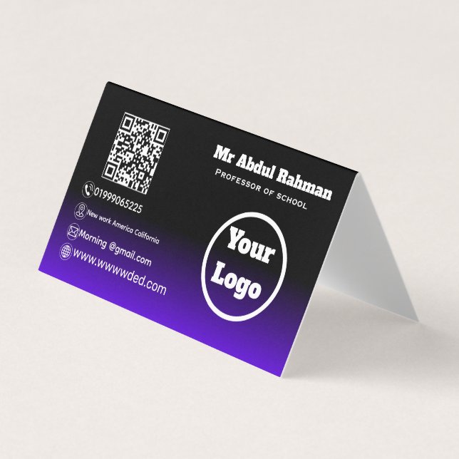Modern Custom Business Card (Front)