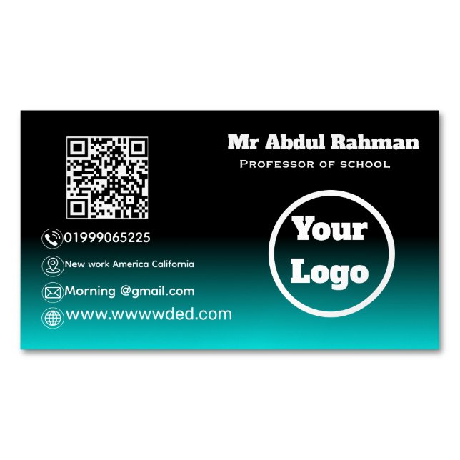 Modern Custom Business Card (Front)