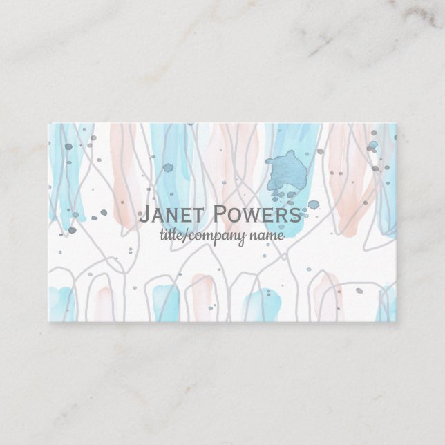 modern custom business card to personalize (Front)