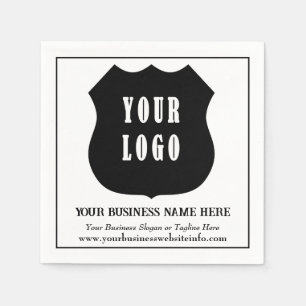 Modern Custom Business Company Logo Napkin