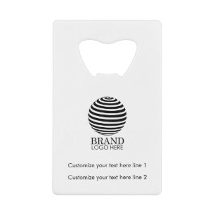 Modern Custom Business Logo Company Promotional Credit Card Bottle Opener