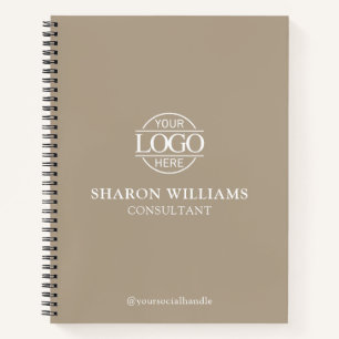 Modern Custom Business Logo Professional Branded Notebook