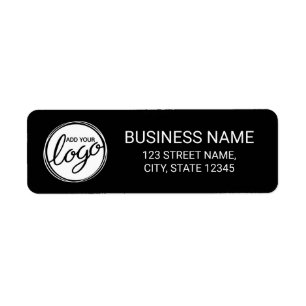 Modern Custom Business Logo Return Address