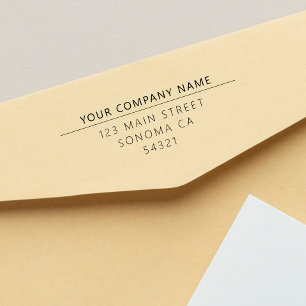 Modern Custom Business Return Address  Self-inking Stamp