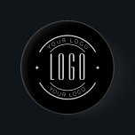 Modern custom company logo business branded 2 inch round button<br><div class="desc">Modern custom company logo business branded</div>