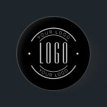 Modern custom company logo business branded 2 inch round button<br><div class="desc">Modern custom company logo business branded</div>