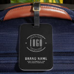 Modern custom company logo business branded luggage tag<br><div class="desc">Modern custom company logo business branded</div>