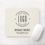 Modern custom company logo business branded mouse pad<br><div class="desc">Modern custom company logo business branded</div>