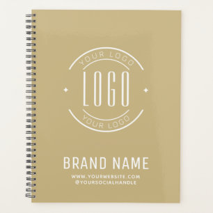 Modern custom company logo business branded planner