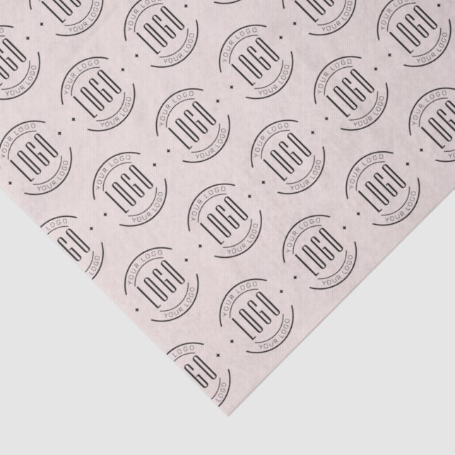 Modern custom company logo business branded tissue paper (Detail)