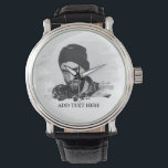 Modern Custom Etched Photo Effect Watch<br><div class="desc">This simplistic personalized photo watch, featuring an etched photo effect with the option to add text, will make the perfect gift for any occassion, funeral, fun raising event, wedding, birthday, fathers day, christmas and valentines day. The font style, size and colour can be changed after personalizing by clicking on the...</div>