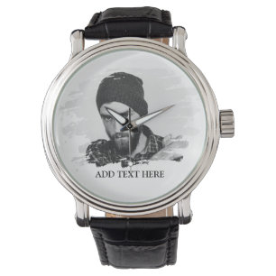 Modern Custom Etched Photo Effect Watch